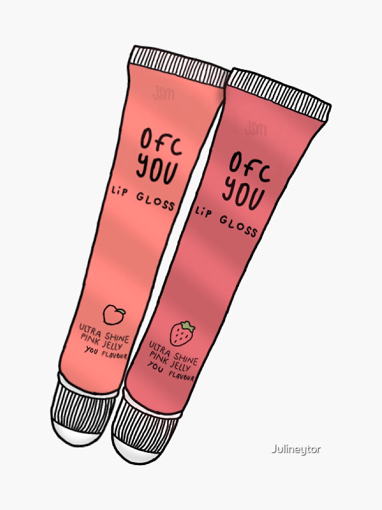 "Lip gloss" Sticker by Julineytor Redbubble