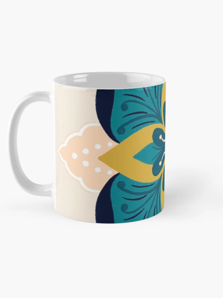 Thumbnail 5 of 6, Coffee Mug, Triangular mandala designed and sold by FunkyPattern.