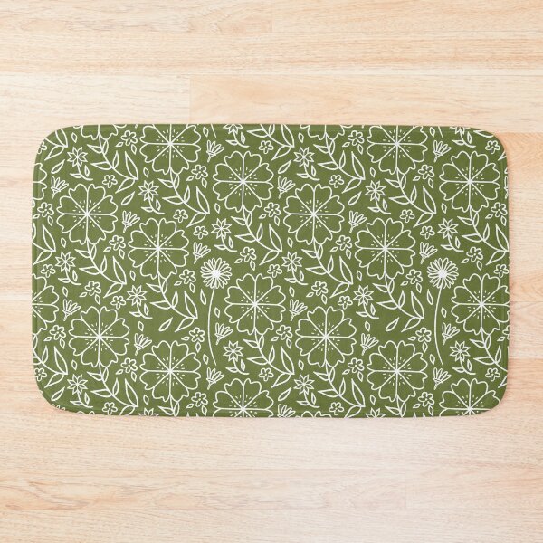 Item preview, Magical garden white and green pattern designed and sold by Giorgia Anna Del Giudice.