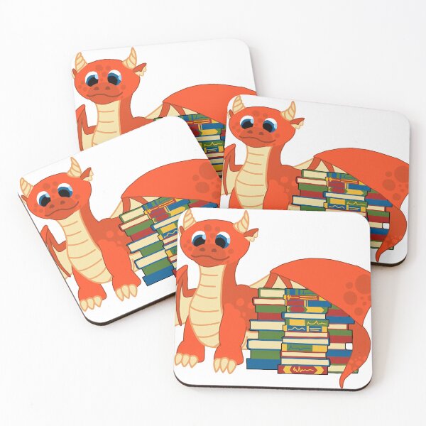 Item preview, Cute Happy Book Dragon designed and sold by skylarkdesigns.