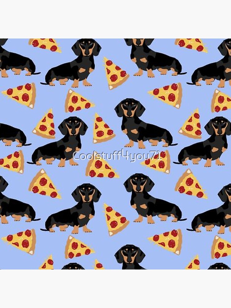 Fun Dachshund Dog Pattern Pet Food Mat