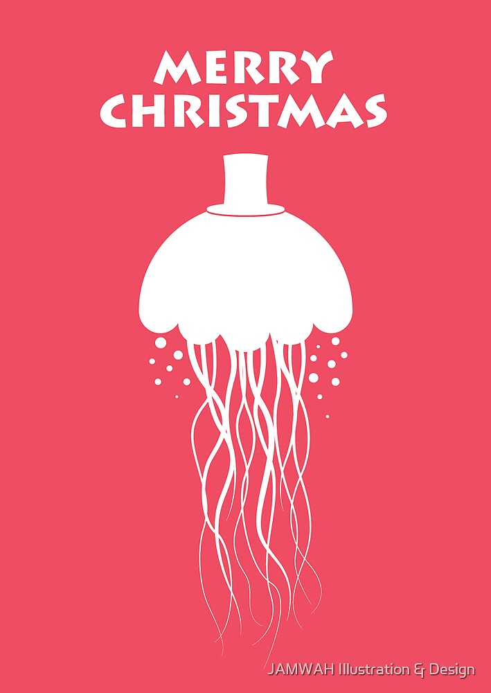 "Jellyfish Christmas" By JAMWAH Illustration & Design | Redbubble