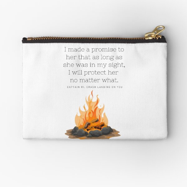 Captain Ri Crash Landing on You Quote (CLOY) Zipper Pouch