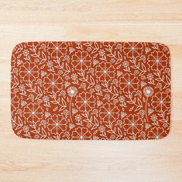 Item preview, Magical garden white and red pattern designed and sold by Giorgia Anna Del Giudice.