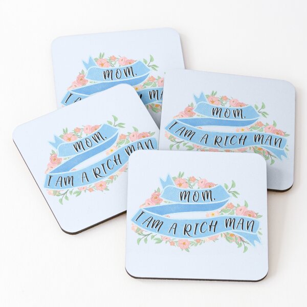 Item preview, Mom, I Am A Rich Man - Blue designed and sold by ohclementine.