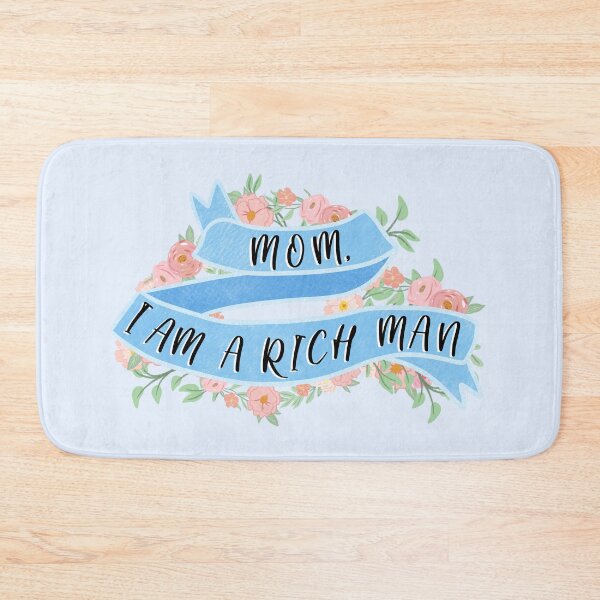 Item preview, Mom, I Am A Rich Man - Blue designed and sold by ohclementine.