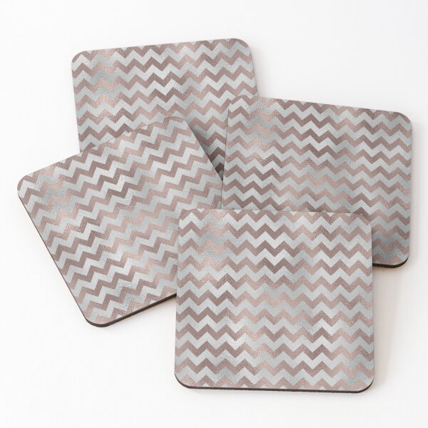 Item preview, Copper and Silver Blurry Chevron designed and sold by BloomCatB.