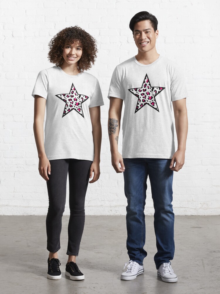 leopard print star t shirt