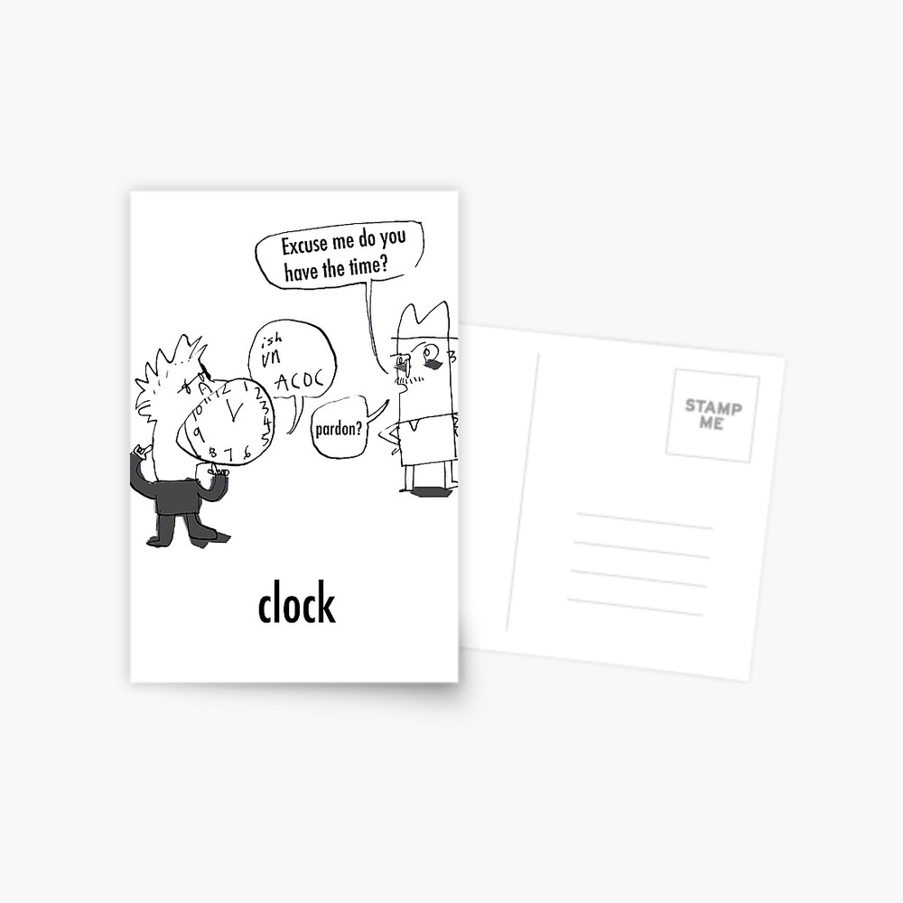 What Time Is It? Postcard