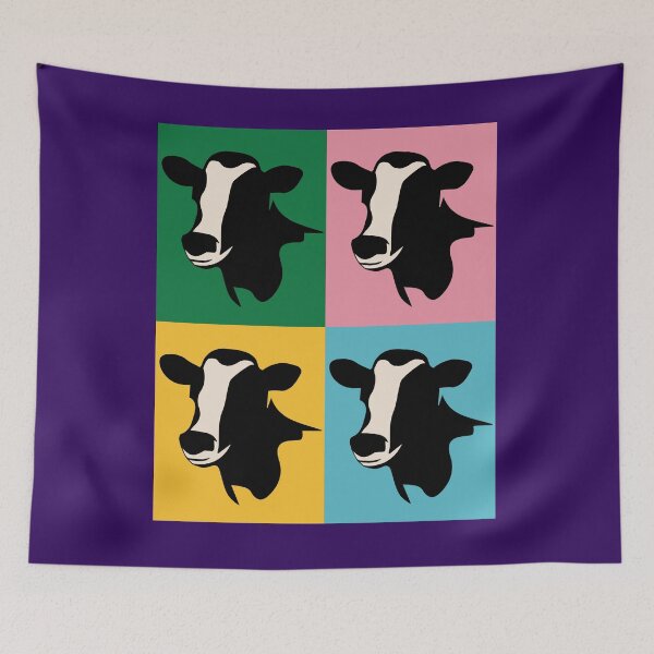 Item preview,  No Farmers No Food Colorful Cows  designed and sold by StudioTina.