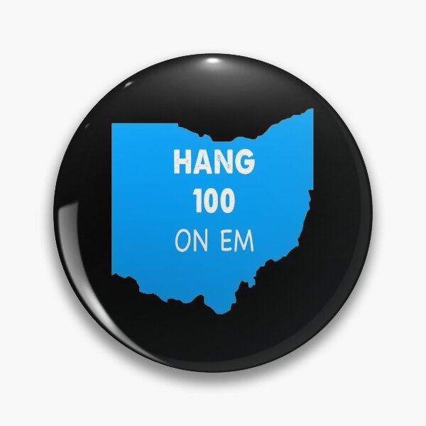 Hang 100 on em Pin