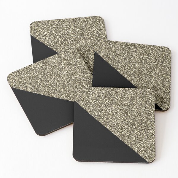 Item preview, Black and Gold Glitter Sparkle Texture Pattern designed and sold by MOKA META.