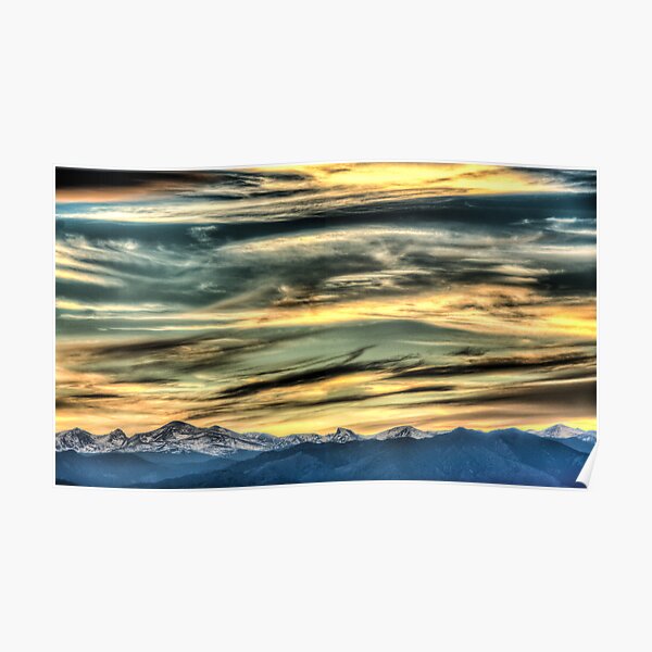 The Rush Of Colorado Sky Poster