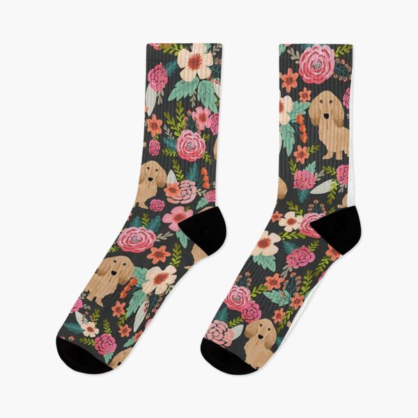 Item preview, Dachshund Dog with flowers designed and sold by Coolstuff4you71.