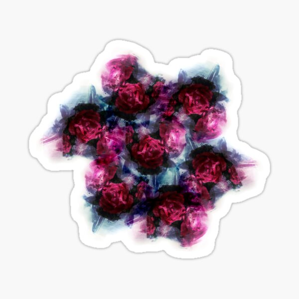 Knockout Rose Watercolor Sticker