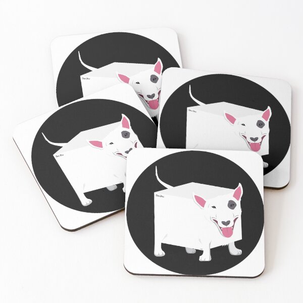 Item preview, QubeDogs - English Bull Terrier designed and sold by EmmaQuills.