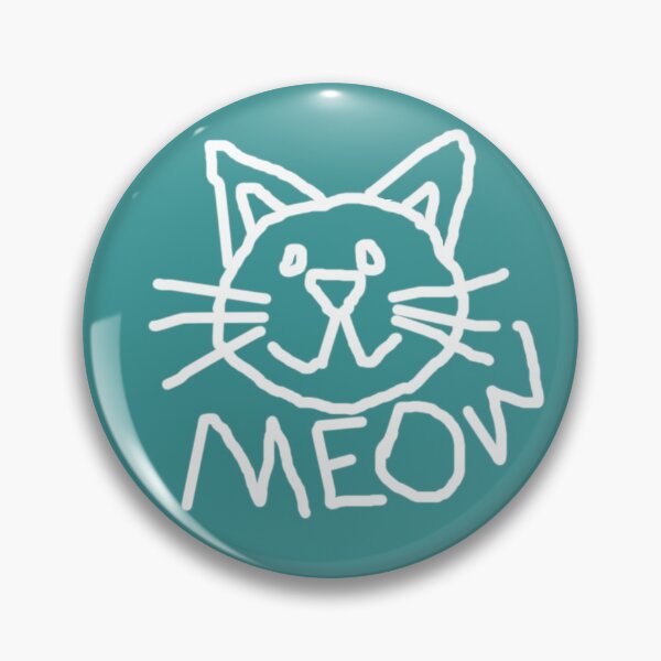 Item preview, Pretty Cat says Meow. But white. designed and sold by clairesarashop.