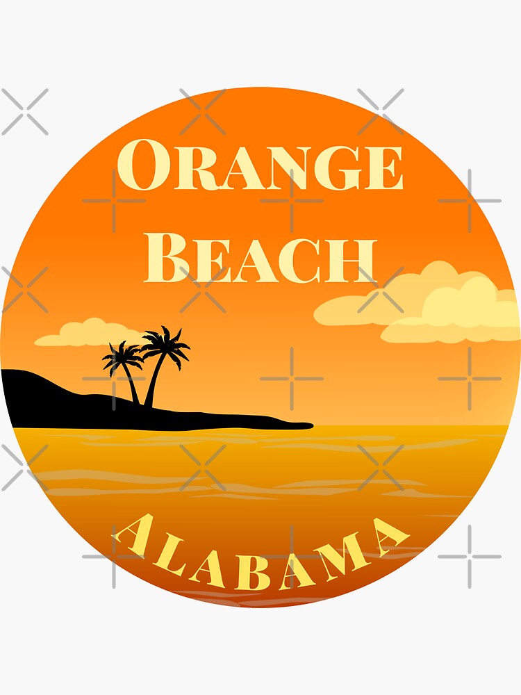 "Orange Beach, Alabama" Sticker for Sale by InvestingRoad Redbubble