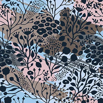 Artwork thumbnail, Abstract Flower Pattern by masterbones