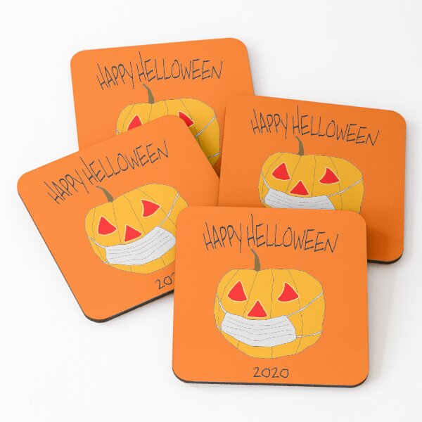 Item preview, Happy Helloween 2020 Pumkpin with mask designed and sold by oxoxoxo.