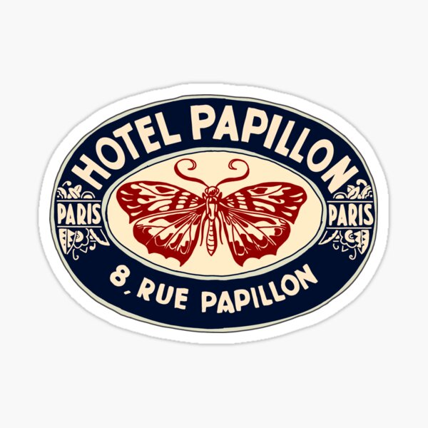 Hôtel Papillon Sticker