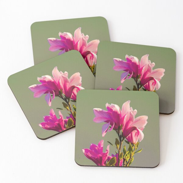 Item preview, Pink Magnolia on a Yellow  Background  designed and sold by AlexLyubar.