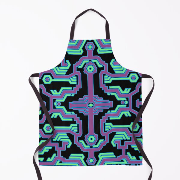 Item preview, Neon Shipibo - Geometric Pattern designed and sold by Dan Slutz.