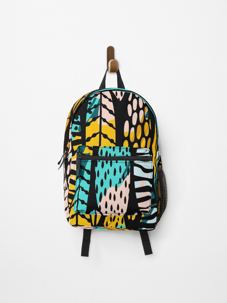 Thumbnail 1 of 3, Backpack, Abstract Leaves Pattern designed and sold by masterbones.