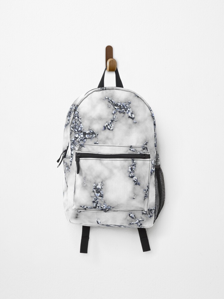 Thumbnail 1 of 3, Backpack, Marble Diamond High Quality Texture Pattern designed and sold by MOKA META.