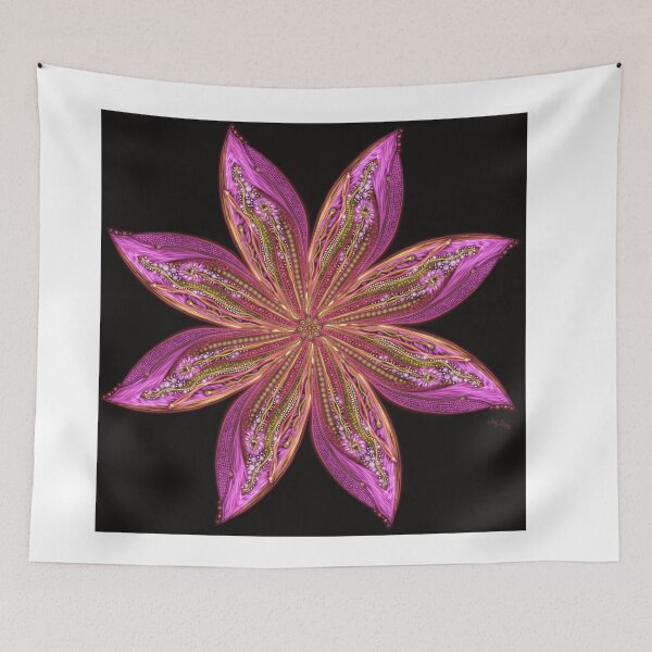 Item preview, Raspberry flowers within one night bloom designed and sold by busyBeanz.