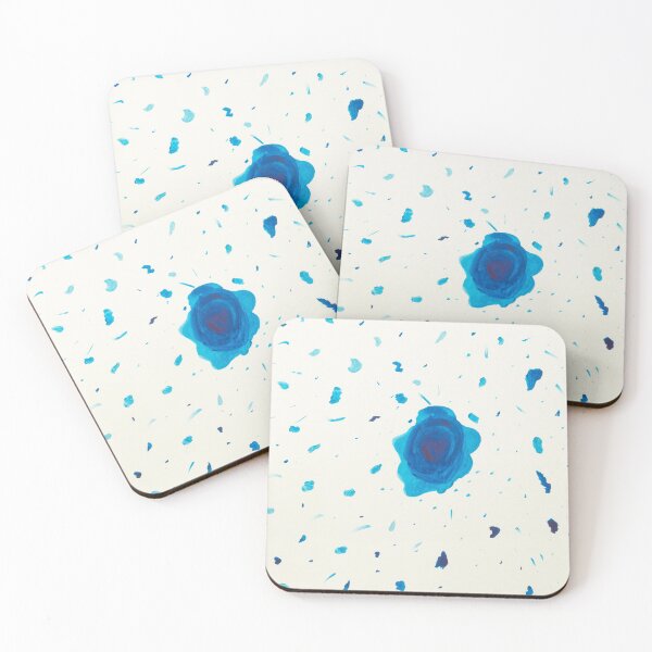 Item preview, Blue Paint Splatter Abstract designed and sold by ArtsyRabbit.