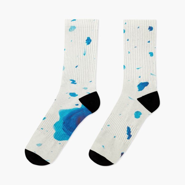 Item preview, Blue Paint Splatter Abstract designed and sold by ArtsyRabbit.