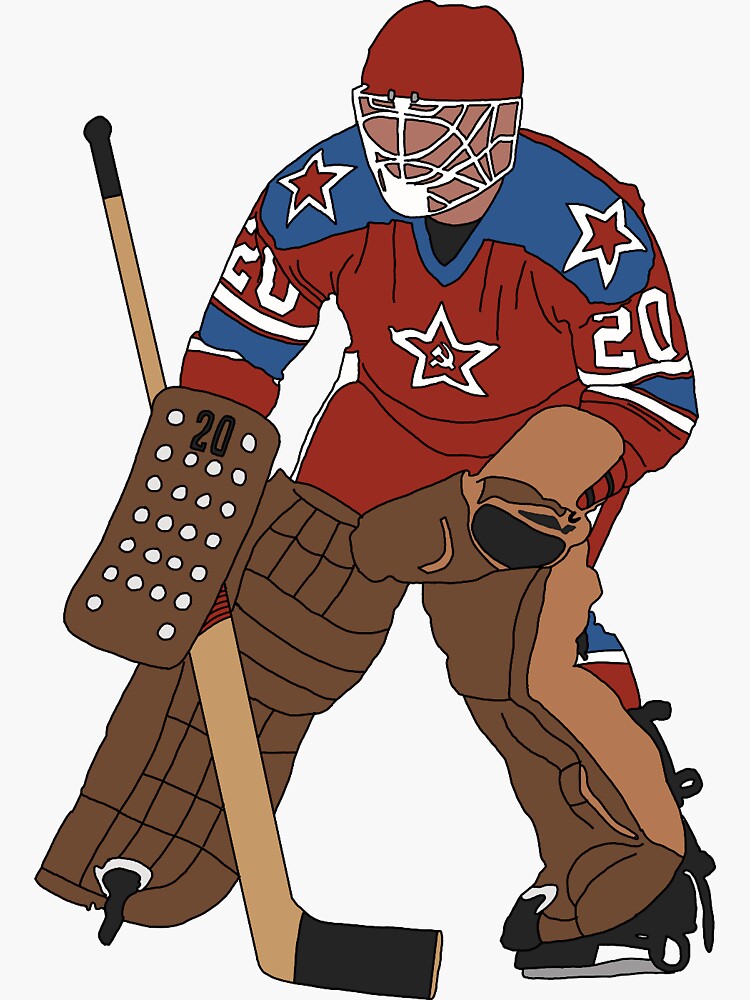 Thumbnail 3 von 3, Sticker, Vladislav Tretiak (CSKA) designt und verkauft von TotallyCubie.