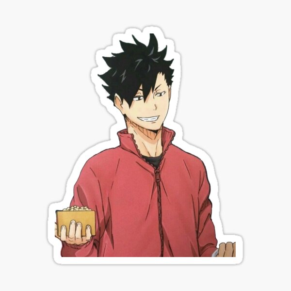 haikyuu kuroo tetsurou nekoma cute sticker by camilavg redbubble