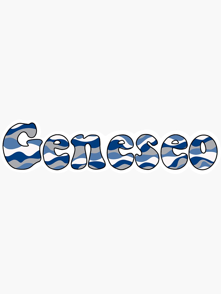 "SUNY Geneseo Sticker" Sticker for Sale by sundesigns01 Redbubble