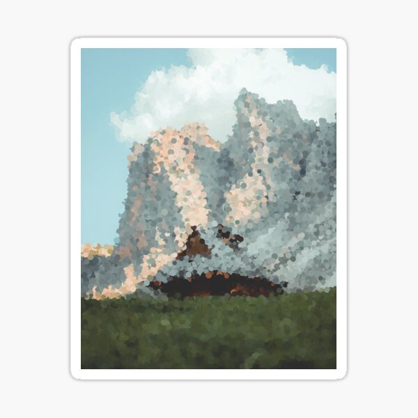 House in the Mountains Sticker