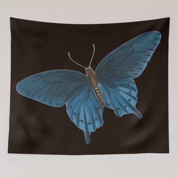 Aperçu de l'œuvre Papillon bleu gris créée et vendue par Yemena.