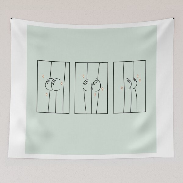 Item preview, Butt Bathroom Art designed and sold by llaux.