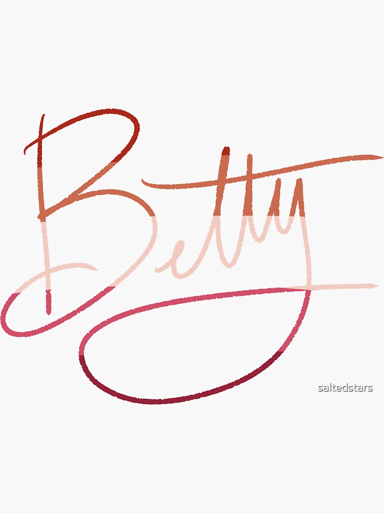 Betty Taylor Swift Lesbian Pride Sticker For Sale By Saltedstars Redbubble