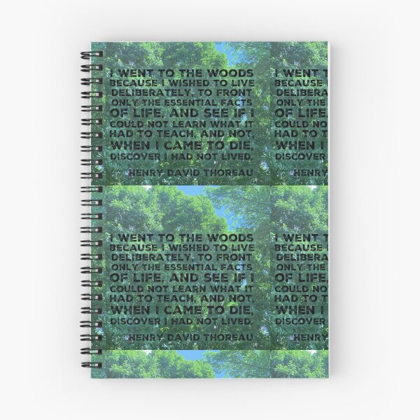 Item preview, I went to the woods- Henry David Thoreau designed and sold by homesteadswag.