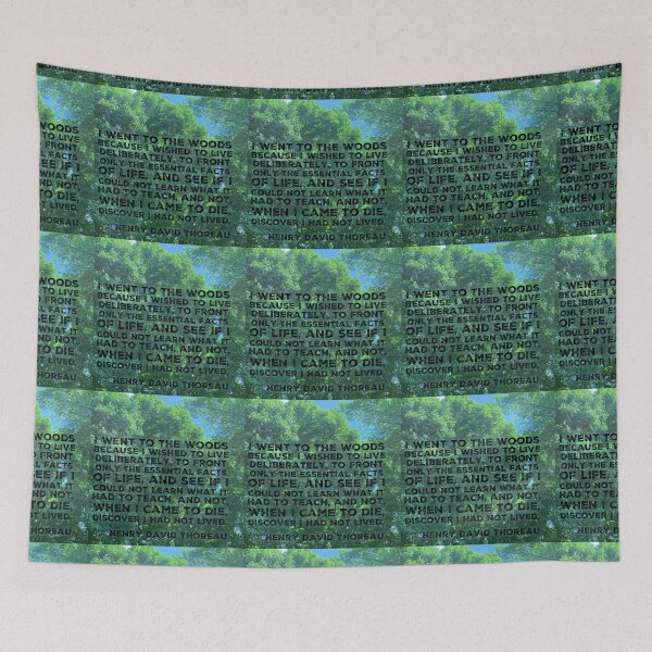 Item preview, I went to the woods- Henry David Thoreau designed and sold by homesteadswag.