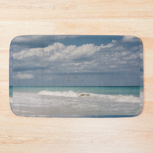 Item preview, Group of pelicans above the ocean designed and sold by Zina Stromberg.