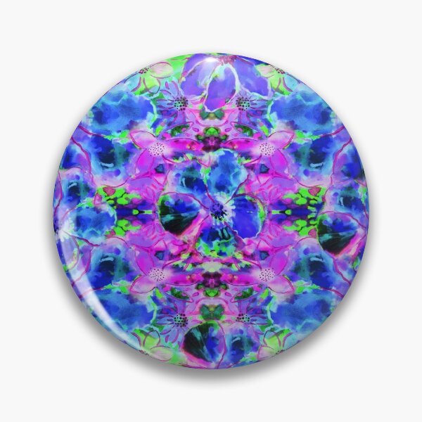 Item preview, Blue abstract flowers designed and sold by varelagraphics.