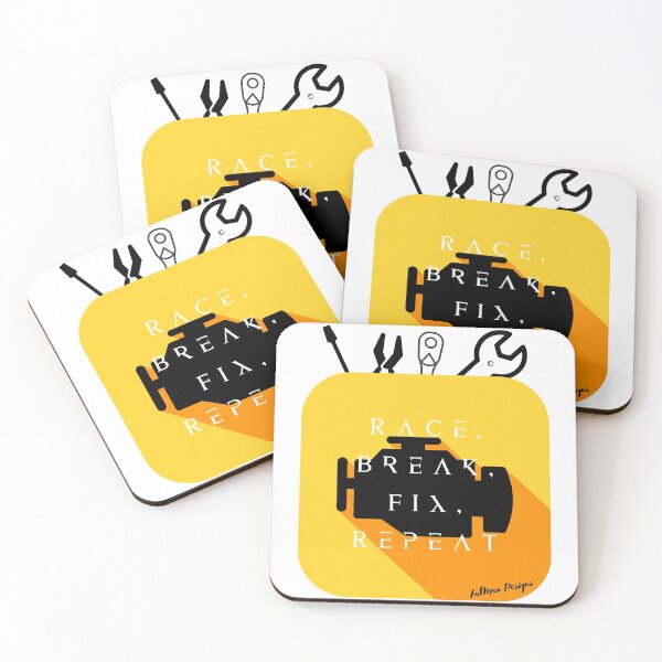 Item preview, Race, Break, Fix, Repeat designed and sold by FatMan Auto.