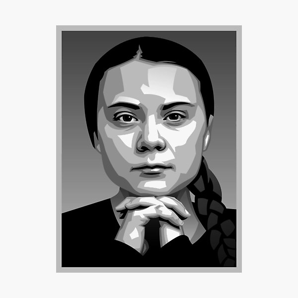 Artikel-Vorschau von Greta Thunberg, designt und verkauft von VectorArtGuy.