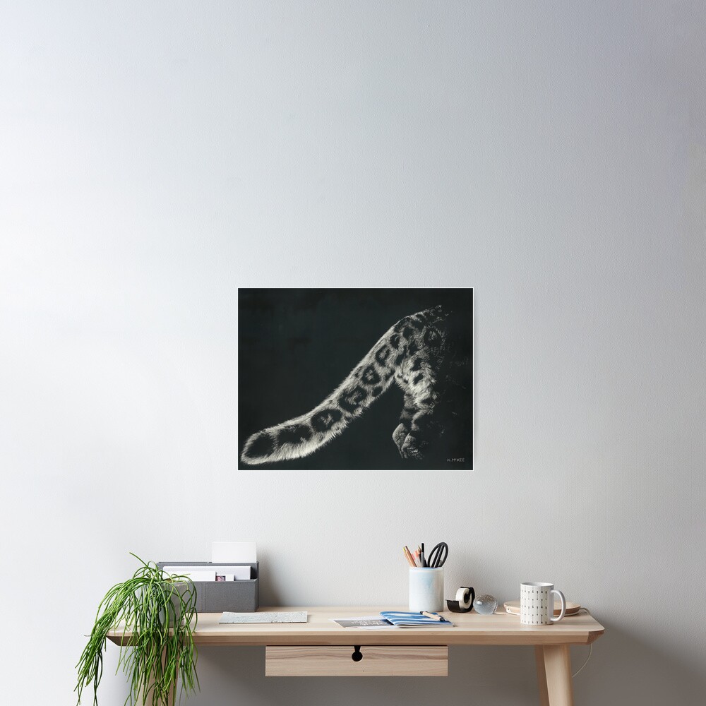 Snow Leopard Tail Poster