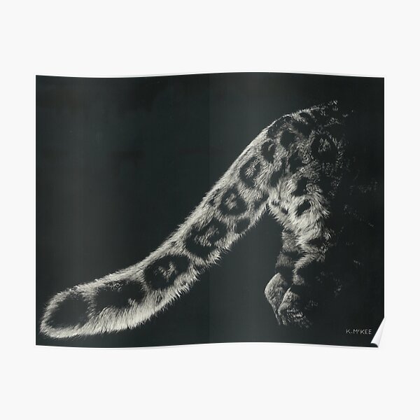 Snow Leopard Tail Poster