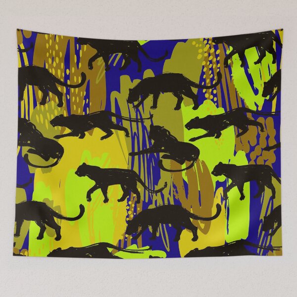 Item preview, Black Panther African Animals Pattern designed and sold by masterbones.