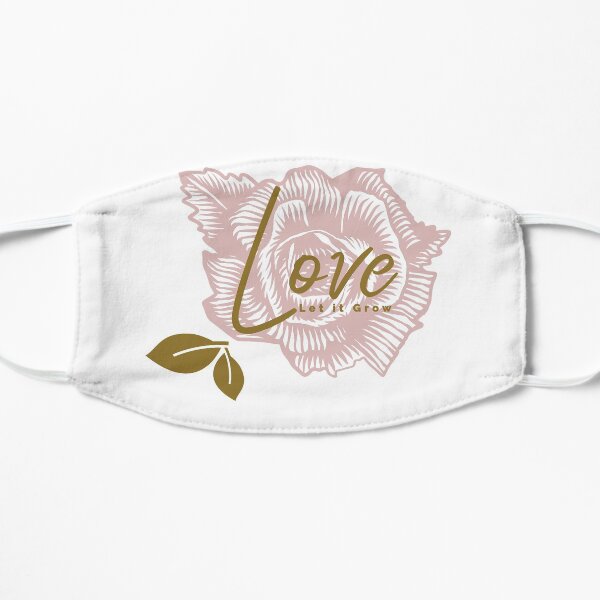Love Let it Grown, Flower Garden Theme Flat Mask
