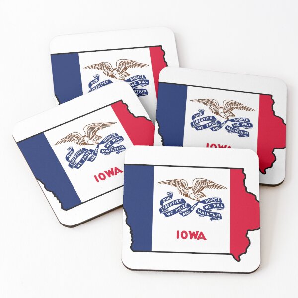 Item preview, Iowa state with flag  designed and sold by okunicka.